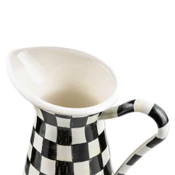 Courtly Check Enamel Practical Pitcher - Large|MacKenzie-Childs Outlet