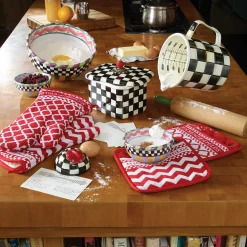 Courtly Check Enamel Recipe Box|MacKenzie-Childs Outlet
