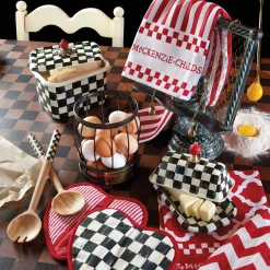 Courtly Check Enamel Recipe Box|MacKenzie-Childs Outlet
