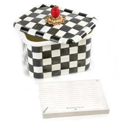 Courtly Check Enamel Recipe Box|MacKenzie-Childs Outlet