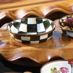 Courtly Check Enamel Relish Dish|MacKenzie-Childs Online