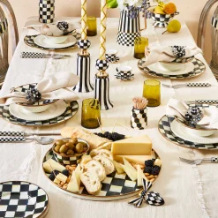 Courtly Check Enamel Salad/Dessert Plate|MacKenzie-Childs Online