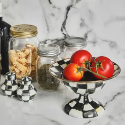 Courtly Check Enamel Salt & Pepper Shakers|MacKenzie-Childs Clearance