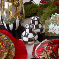 Courtly Check Enamel Salt & Pepper Shakers|MacKenzie-Childs Clearance