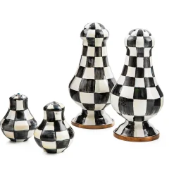 Courtly Check Enamel Salt & Pepper Shakers|MacKenzie-Childs Clearance