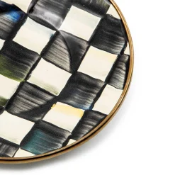 Courtly Check Enamel Saucer|MacKenzie-Childs