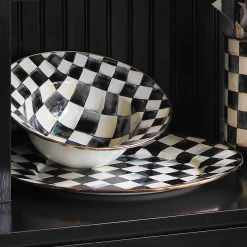 Courtly Check Enamel Serving Platter|MacKenzie-Childs New