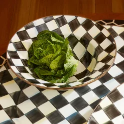 Courtly Check Enamel Serving Bowl|MacKenzie-Childs Discount