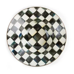 Courtly Check Enamel Serving Bowl|MacKenzie-Childs Discount
