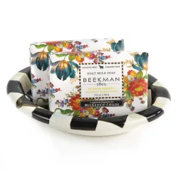 Courtly Check Enamel Soap Dish|MacKenzie-Childs Clearance