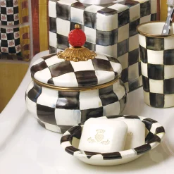 Courtly Check Enamel Squashed Pot|MacKenzie-Childs Discount