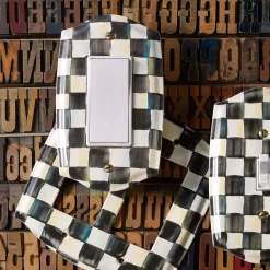 Courtly Check Enamel Switch Plate - Single Rocker|MacKenzie-Childs Sale