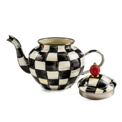 Courtly Check Enamel Teapot - 4 Cup|MacKenzie-Childs