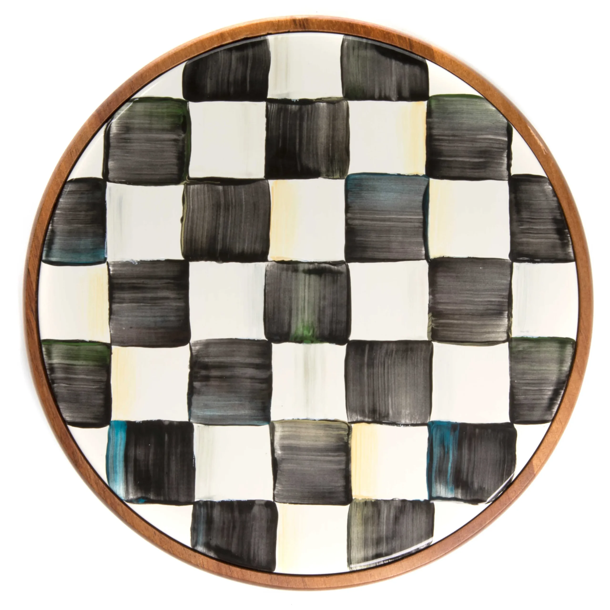 Courtly Check Enamel Trivet - Large|MacKenzie-Childs Discount