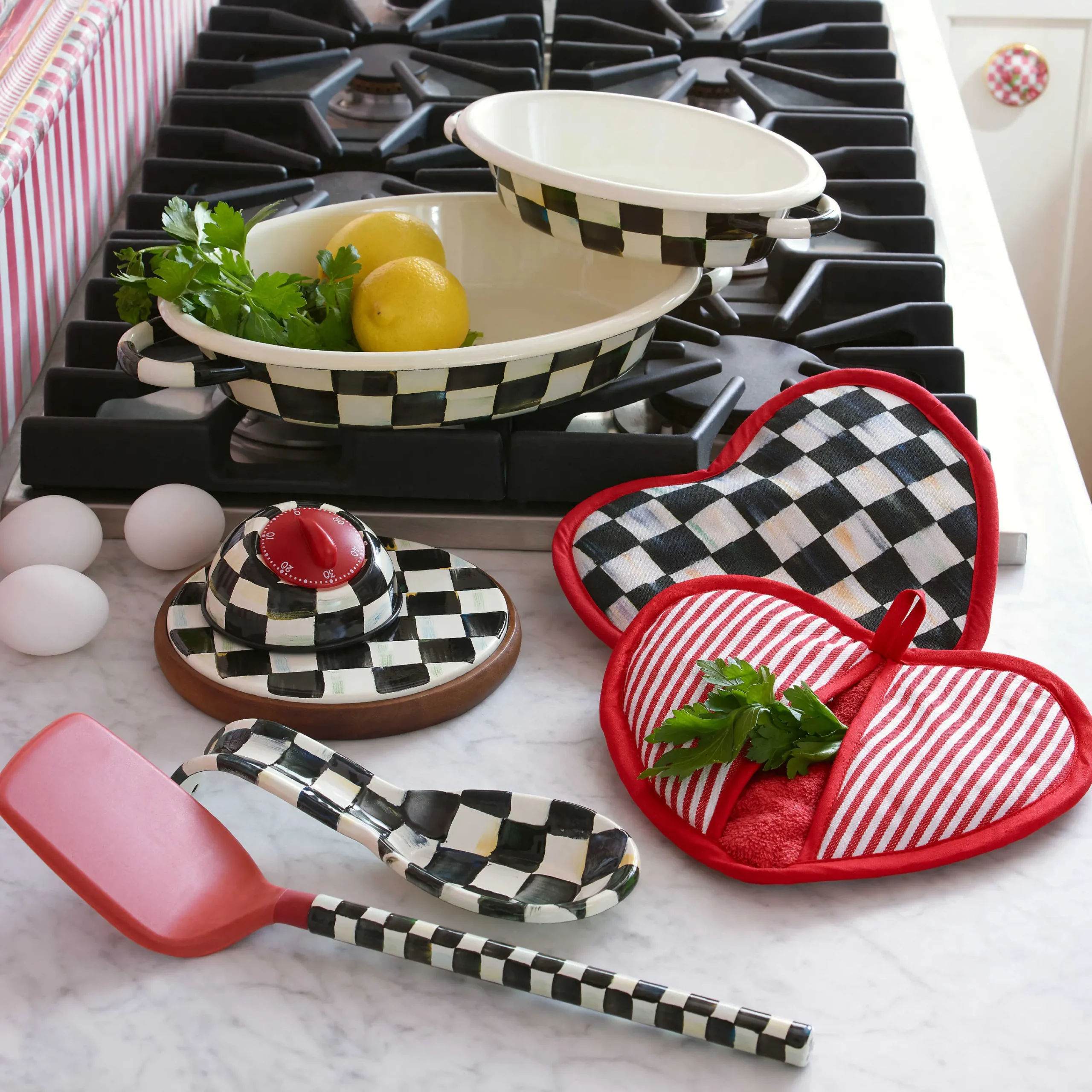 Courtly Check Enamel Trivet|MacKenzie-Childs New