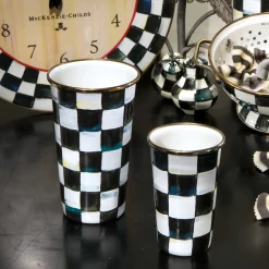 Courtly Check Enamel Tumbler - 10 Ounce|MacKenzie-Childs Sale