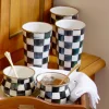 Courtly Check Enamel Tumbler - 20 Ounce|MacKenzie-Childs