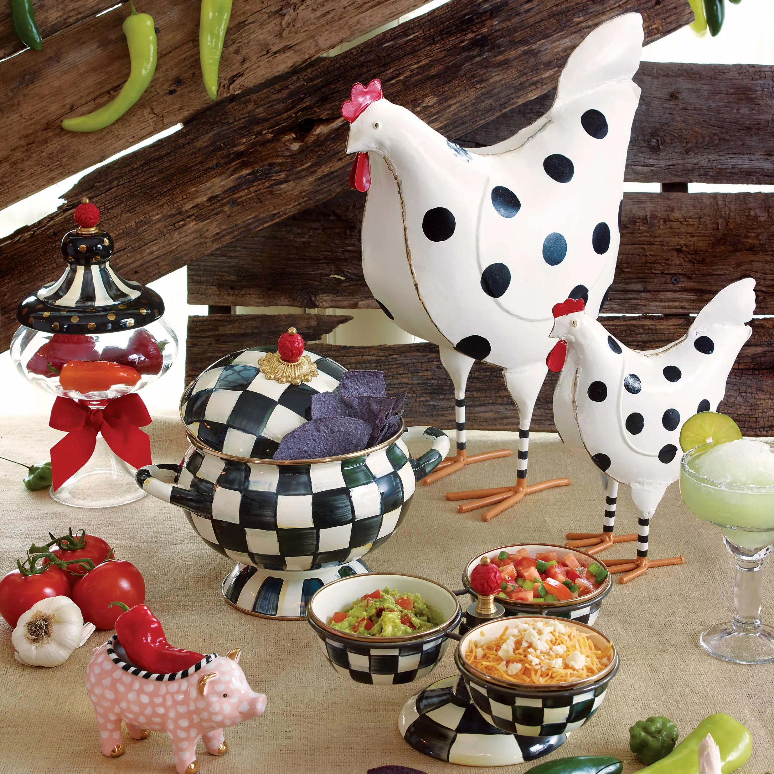 Courtly Check Enamel Tureen|MacKenzie-Childs Sale