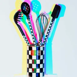 Courtly Check Enamel Utensil Set|MacKenzie-Childs Clearance