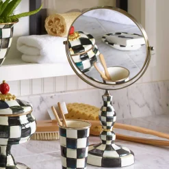 Courtly Check Enamel Vanity Mirror|MacKenzie-Childs Discount
