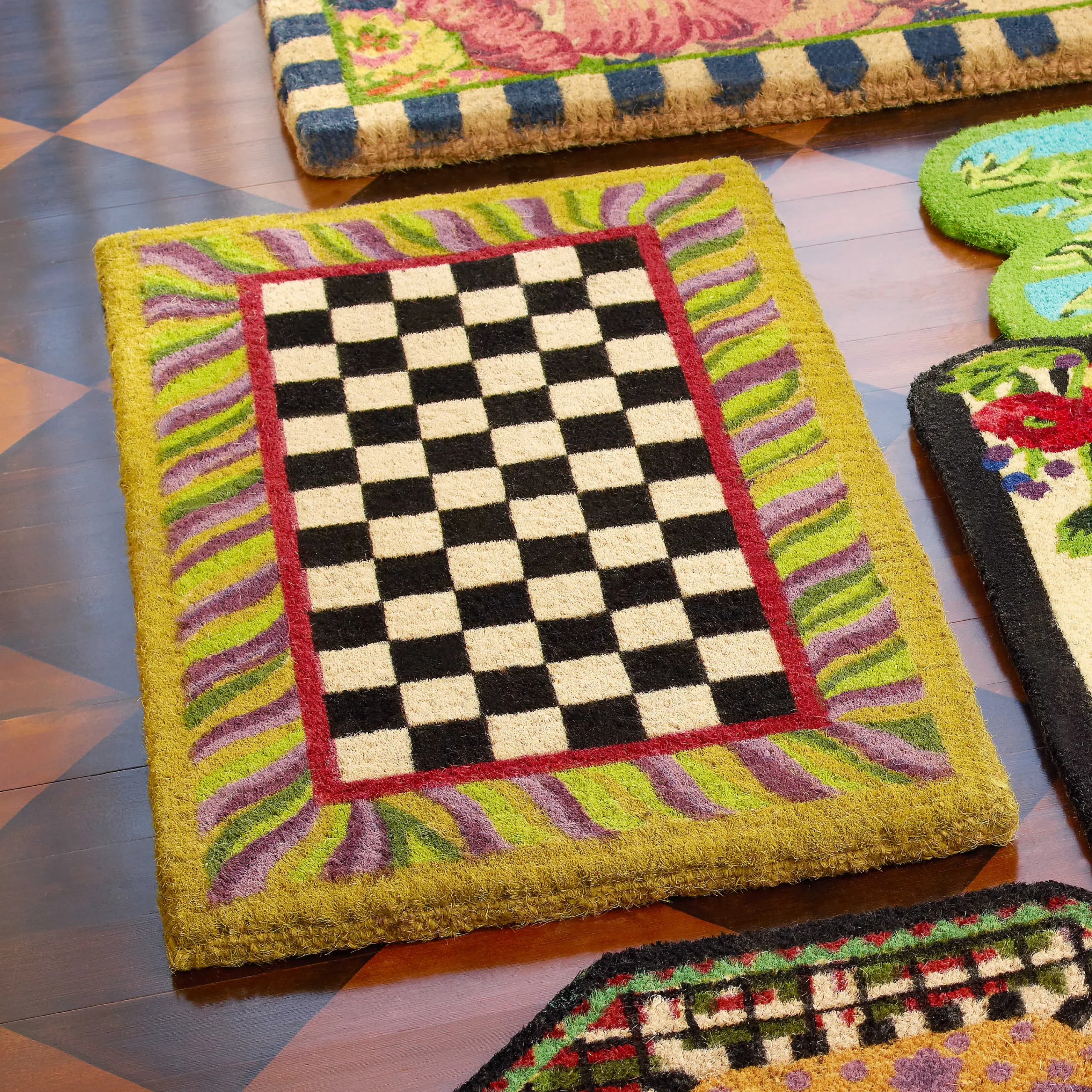 Courtly Check Entrance Mat|MacKenzie-Childs New