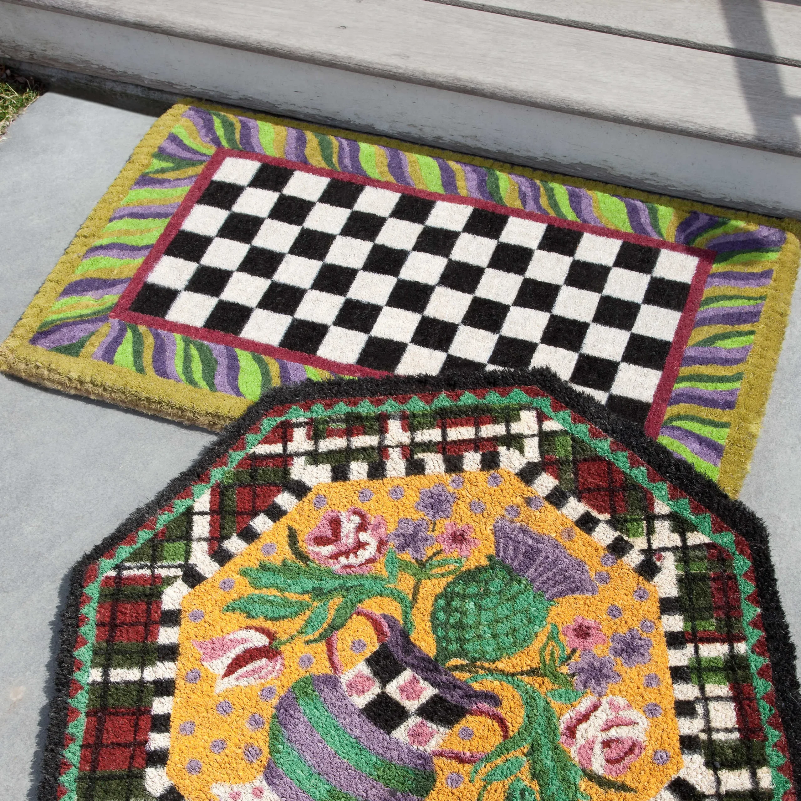 Courtly Check Entrance Mat|MacKenzie-Childs New