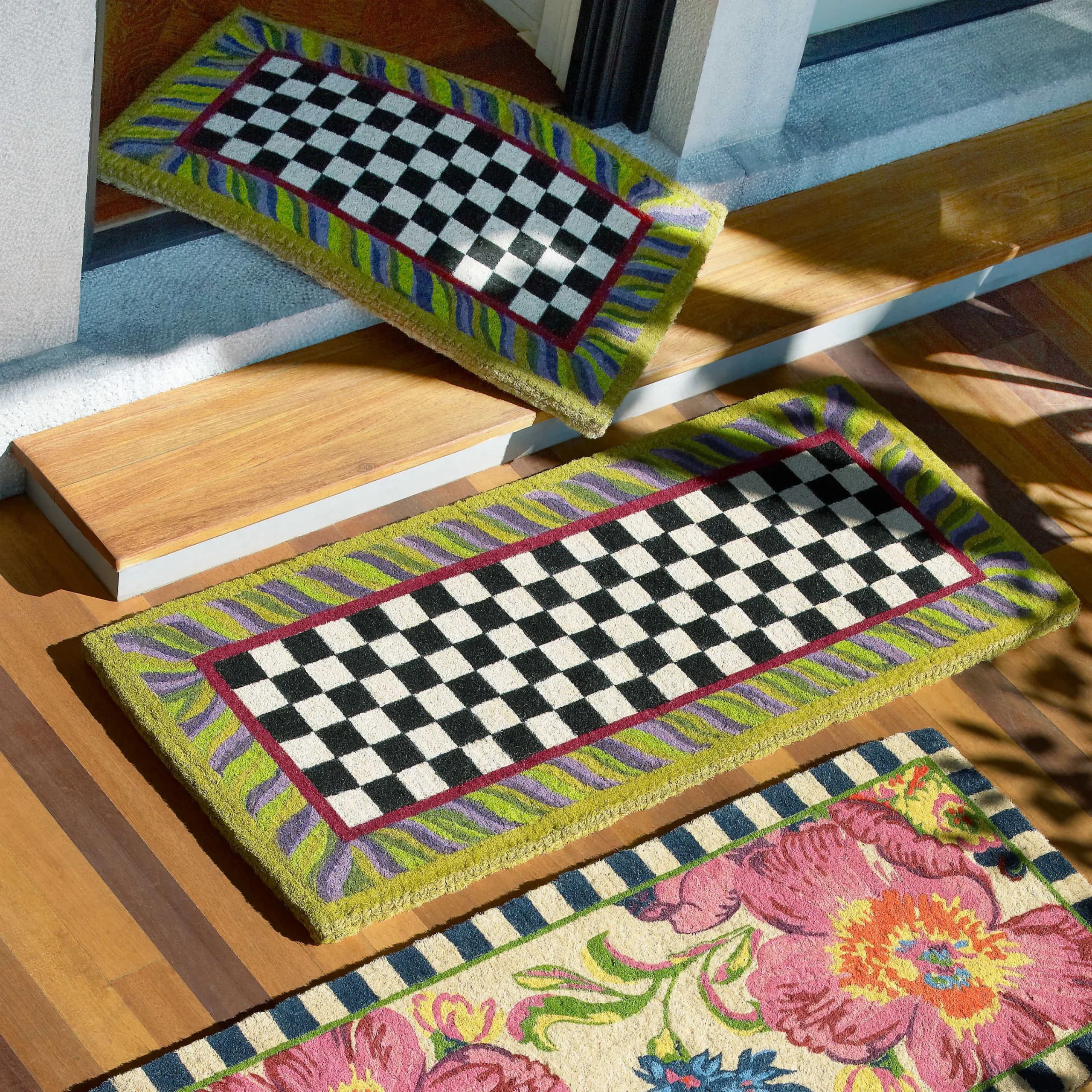 Courtly Check Entrance Mat|MacKenzie-Childs New