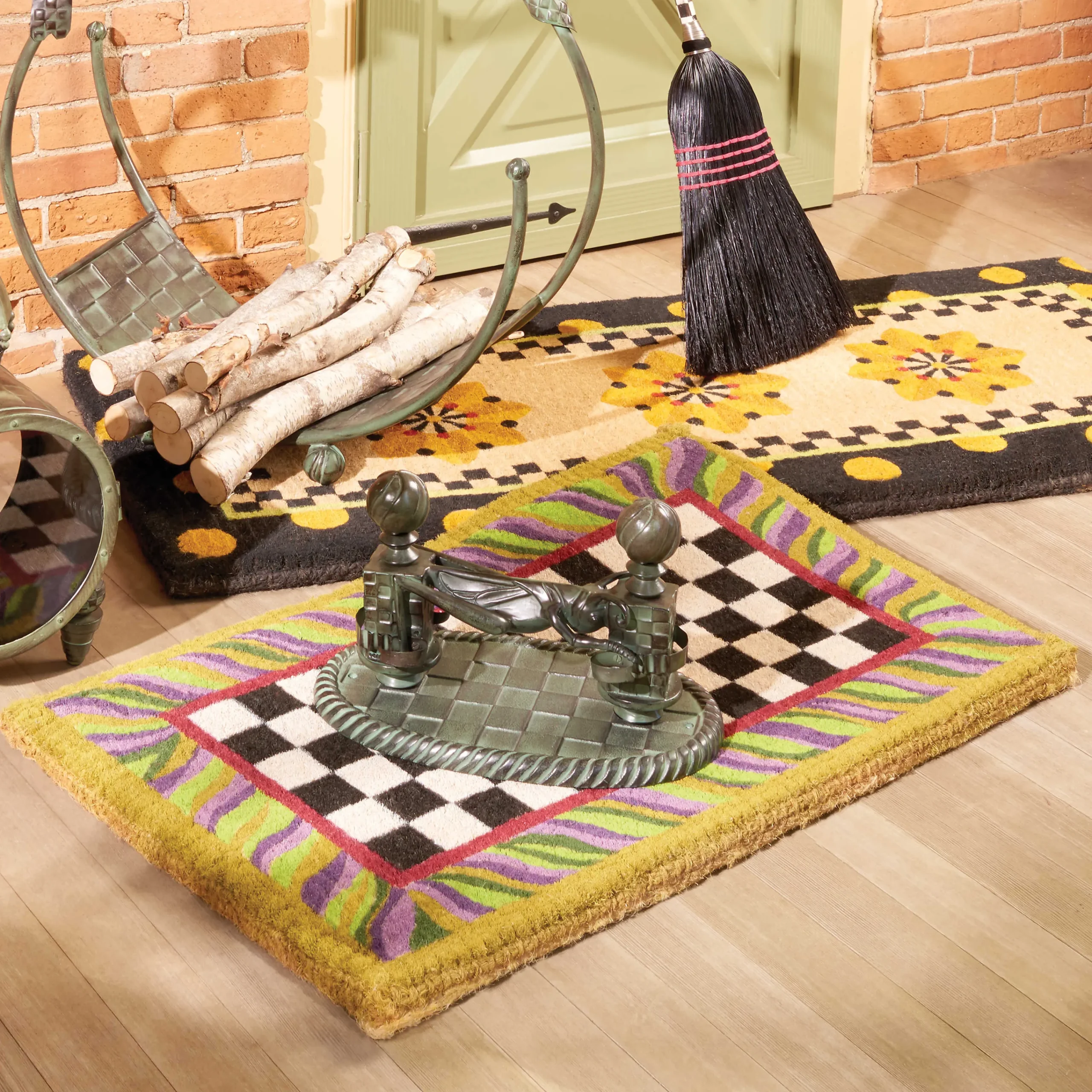 Courtly Check Entrance Mat|MacKenzie-Childs New