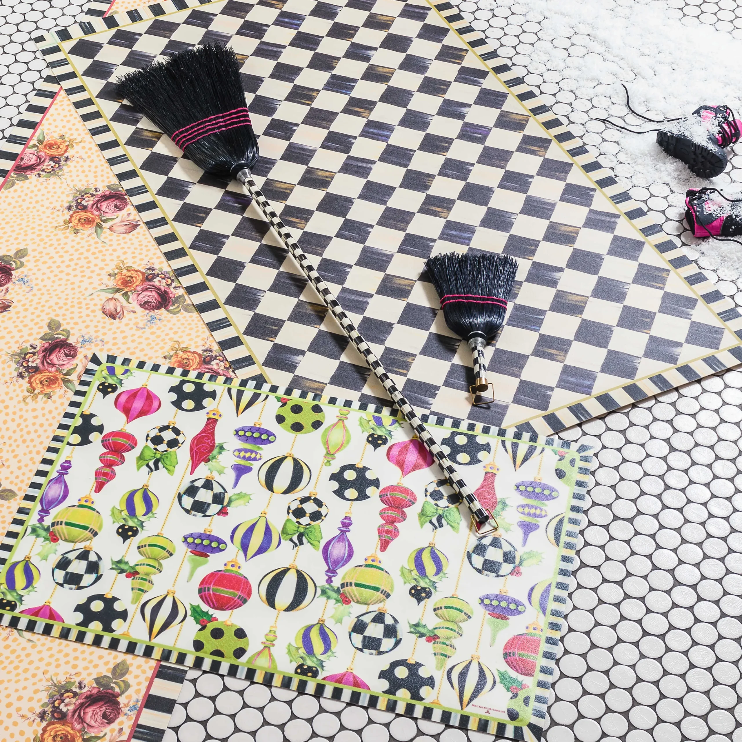 Courtly Check Floor Mat - 3' X 5'|MacKenzie-Childs Hot