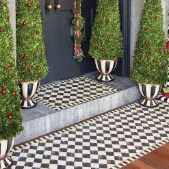 Courtly Check Floor Mat - 2'6" X 8' Runner|MacKenzie-Childs