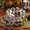 Courtly Check Fluted Breakfast Bowl|MacKenzie-Childs Best