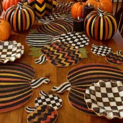 Courtly Check Fluted Dessert Plate|MacKenzie-Childs Online