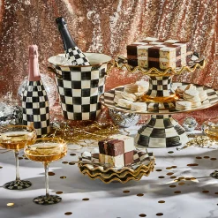 Courtly Check Fluted Dessert Plate|MacKenzie-Childs Online