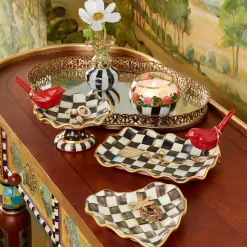 Courtly Check Fluted Heart Plate|MacKenzie-Childs Online