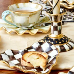 Courtly Check Fluted Heart Plate|MacKenzie-Childs Online