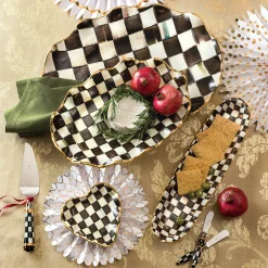 Courtly Check Fluted Heart Plate|MacKenzie-Childs Online