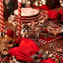 Courtly Check Highball Glass|MacKenzie-Childs Outlet