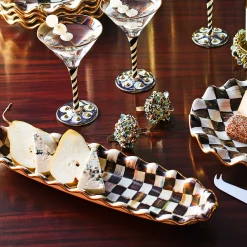 Courtly Check Hors D'Oeuvre Tray|MacKenzie-Childs Clearance