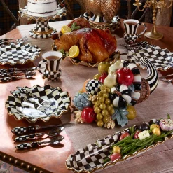 Courtly Check Hors D'Oeuvre Tray|MacKenzie-Childs Clearance