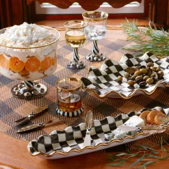 Courtly Check Hors D'Oeuvre Tray|MacKenzie-Childs Clearance
