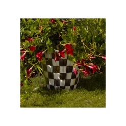 Courtly Check Jumbo Garden Pot|MacKenzie-Childs Outlet
