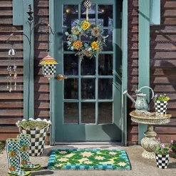 Courtly Check Jumbo Garden Pot|MacKenzie-Childs Outlet
