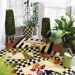 Courtly Check Jumbo Garden Pot|MacKenzie-Childs Outlet