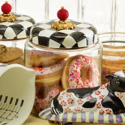 Courtly Check Kitchen Canister - Large|MacKenzie-Childs Best