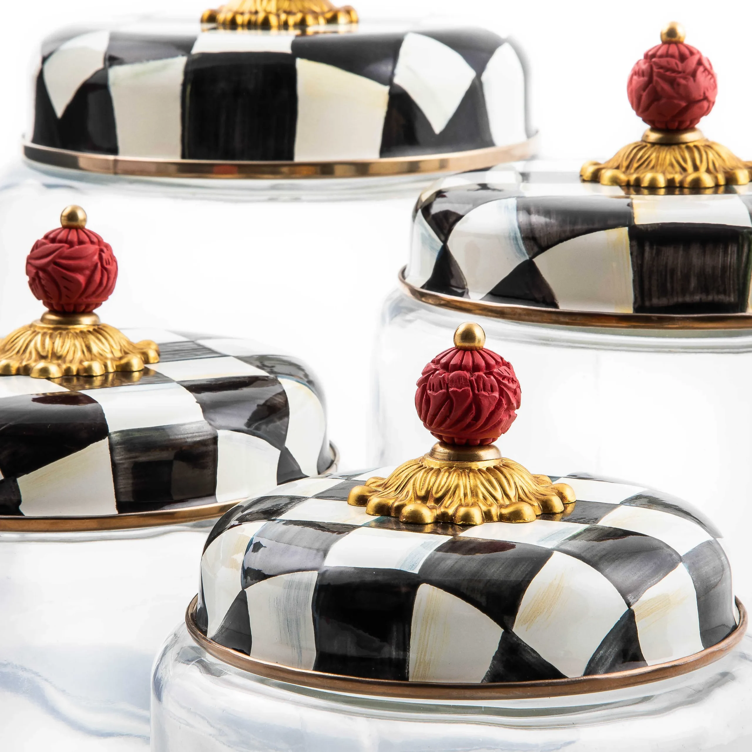 Courtly Check Kitchen Canister - Large|MacKenzie-Childs Best