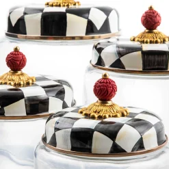 Courtly Check Kitchen Canister - Medium|MacKenzie-Childs Clearance