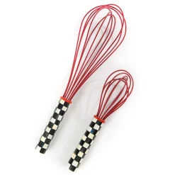 Courtly Check Large Whisk - Red|MacKenzie-Childs Clearance