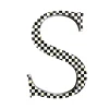Courtly Check Letter - S|MacKenzie-Childs Hot
