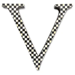 Courtly Check Letter - V|MacKenzie-Childs Clearance