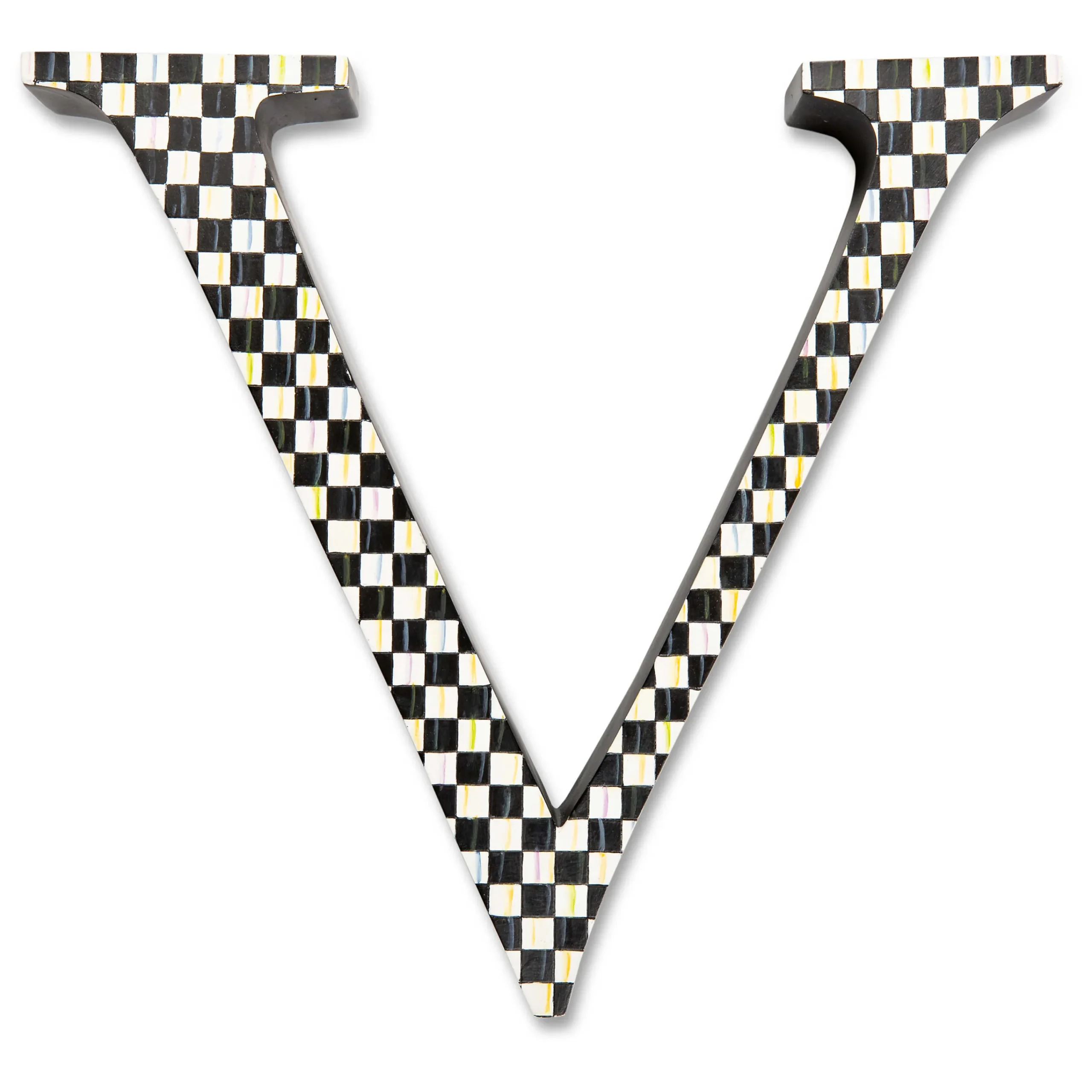 Courtly Check Letter - V|MacKenzie-Childs Clearance
